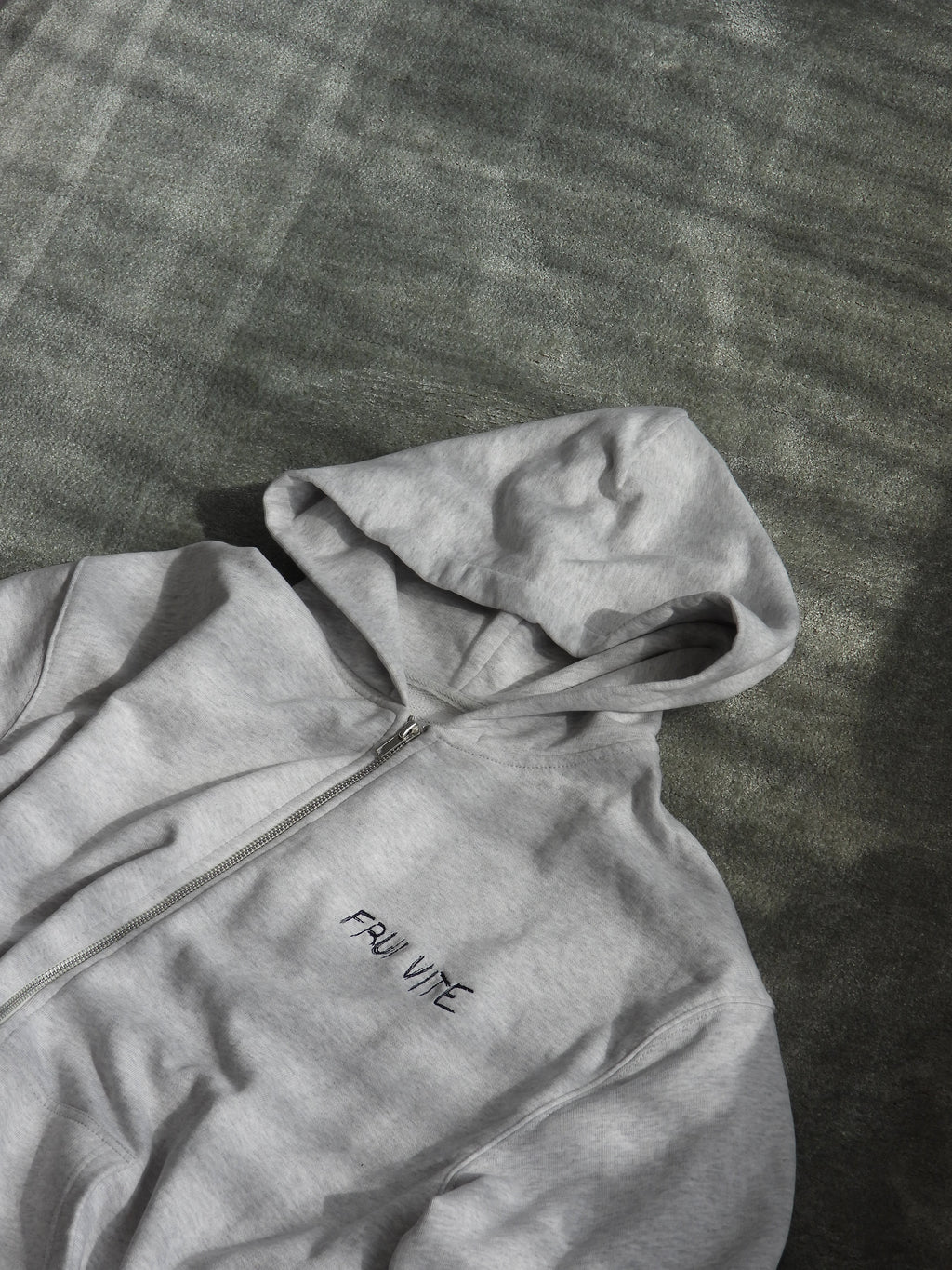 cozy essential zip hoodie