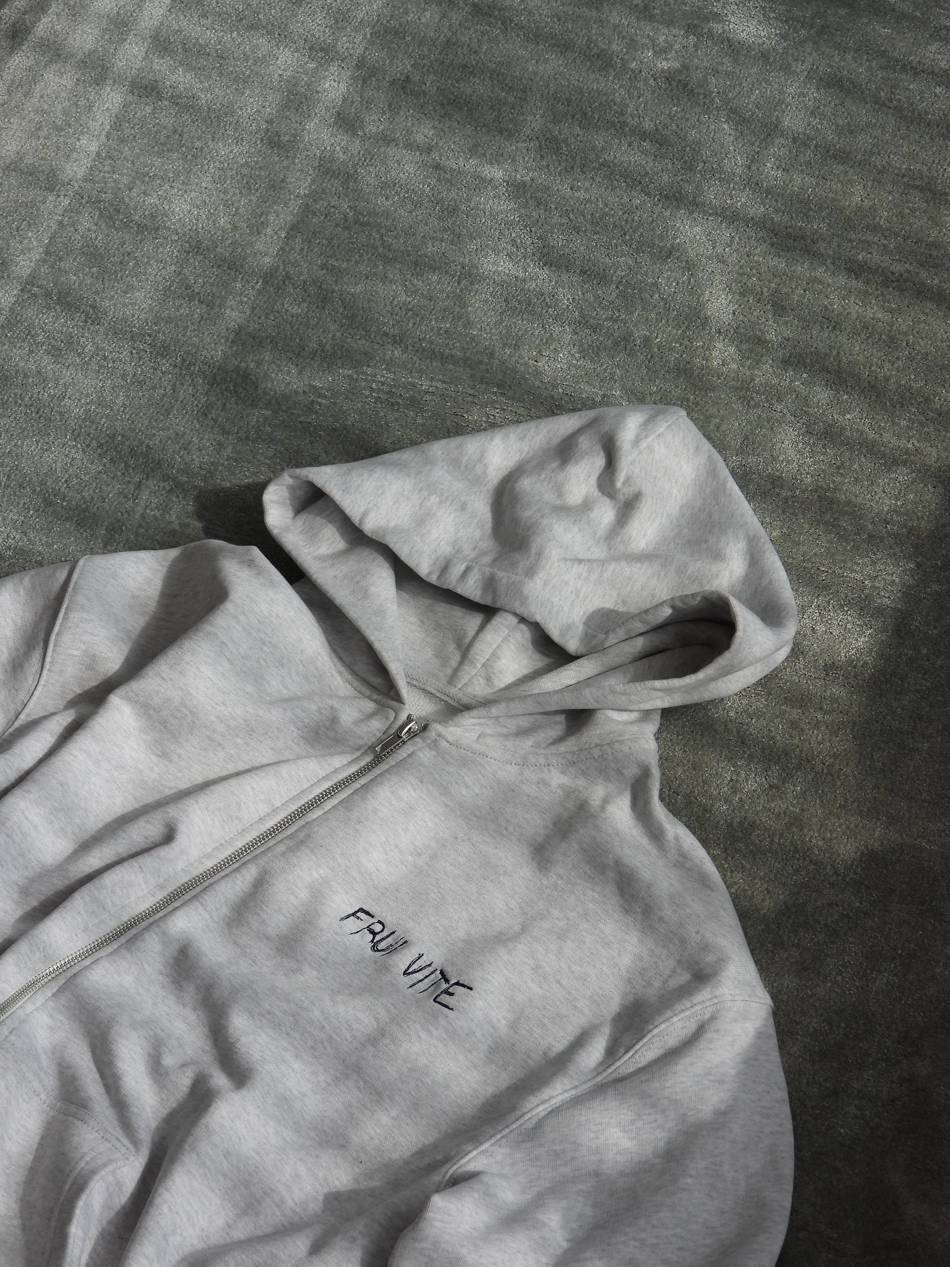 cozy essential zip hoodie