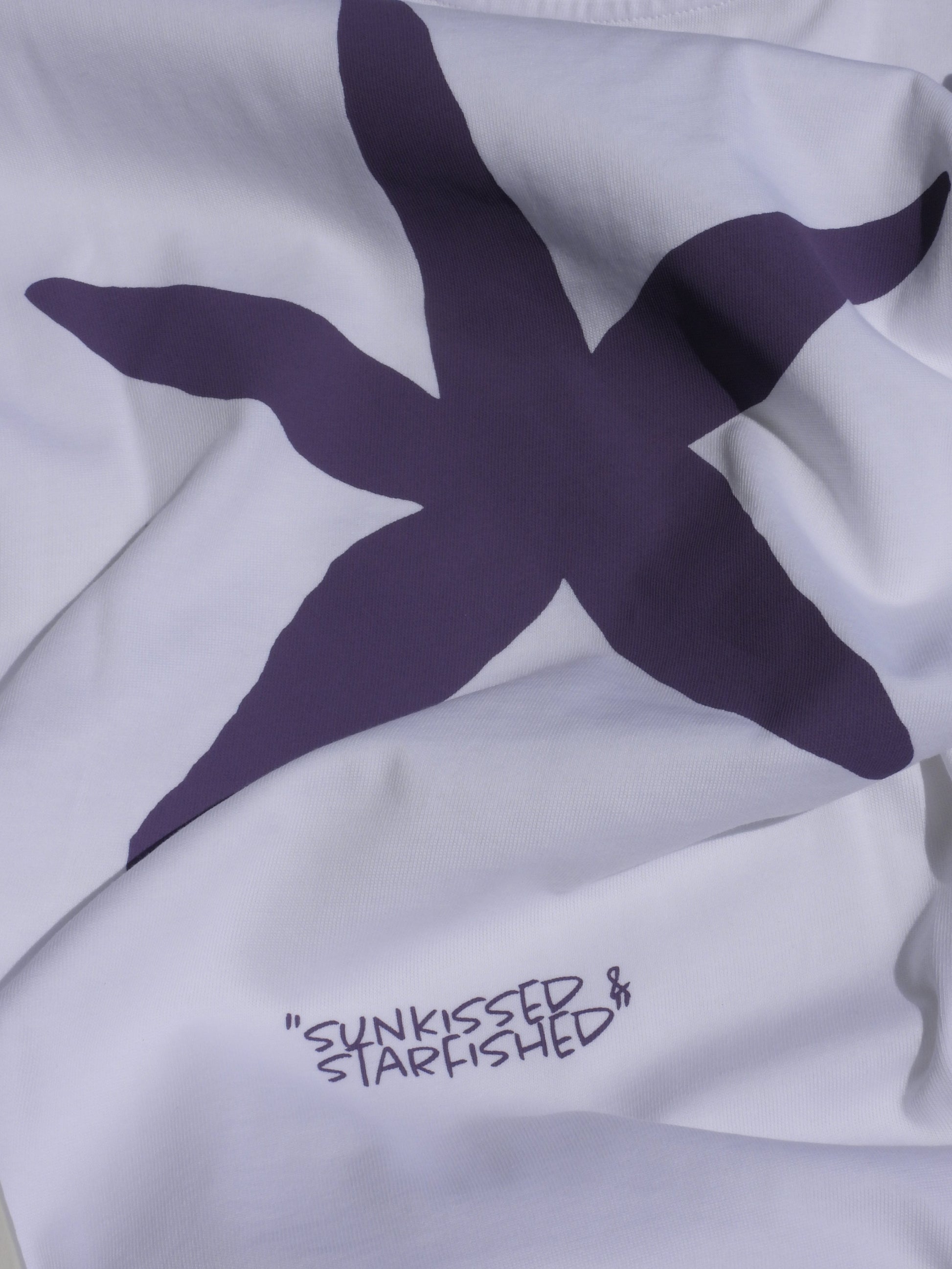 White sunkissed&starfished Tee