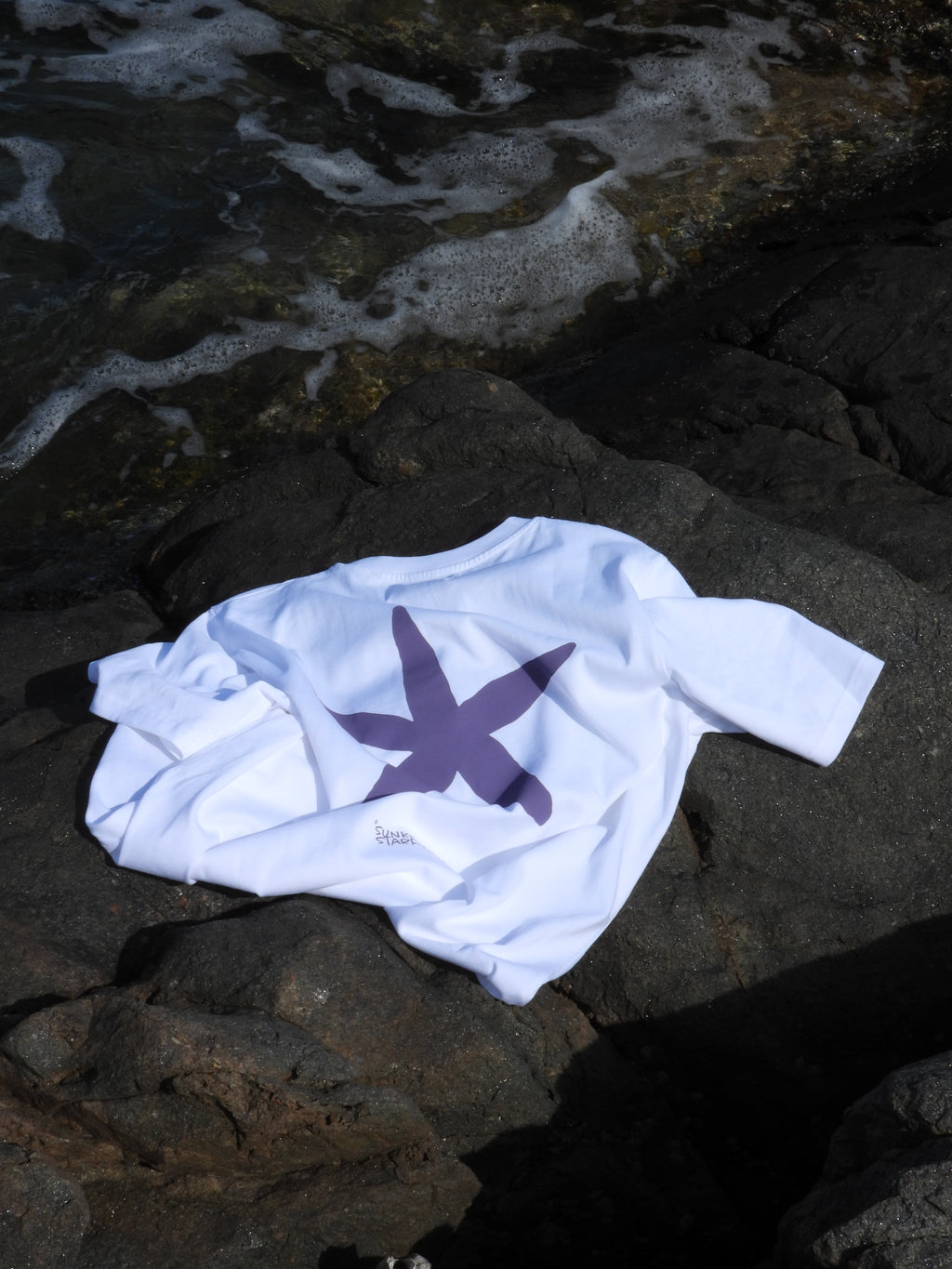 White sunkissed&starfished Tee