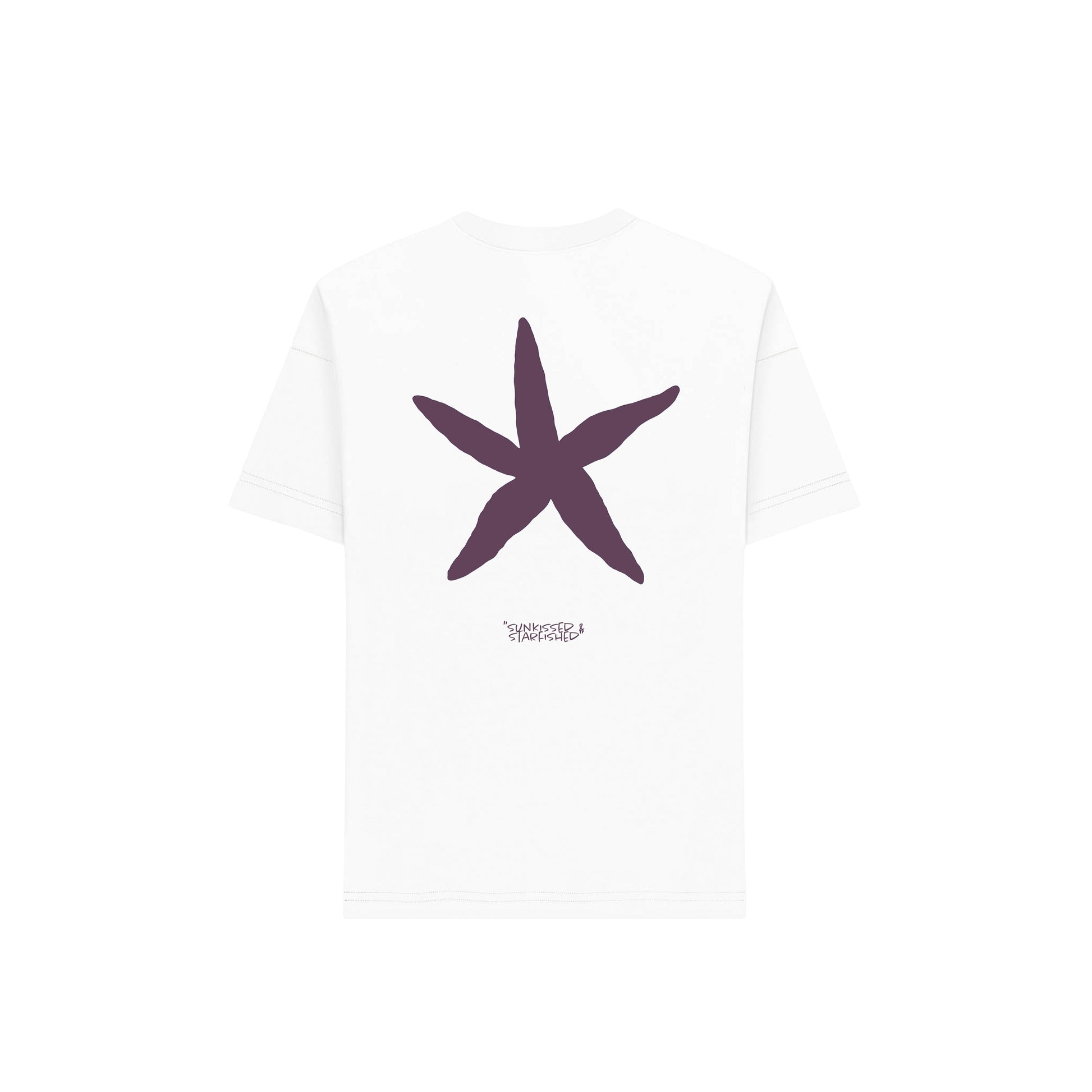 White sunkissed&starfished Tee