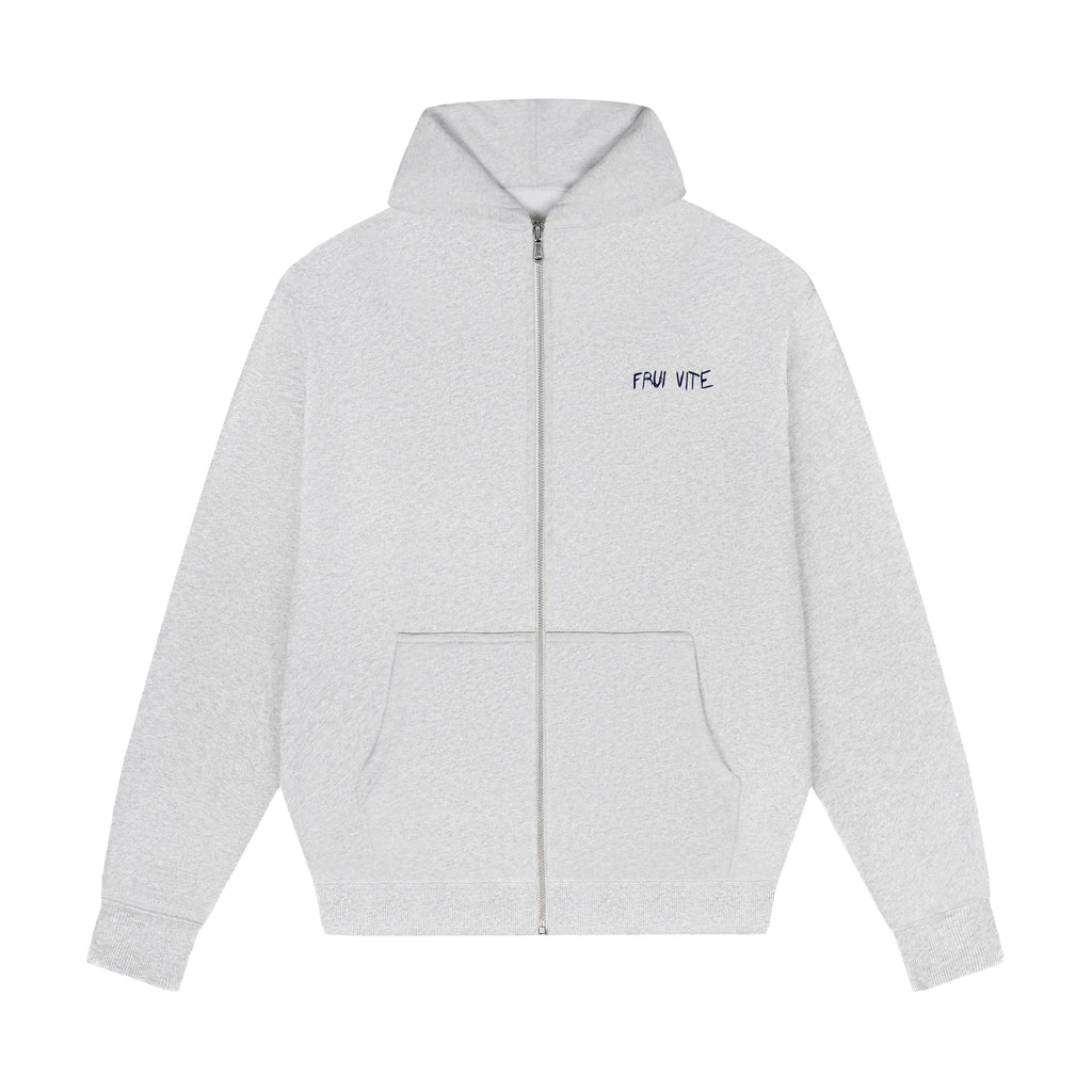 cozy essential zip hoodie
