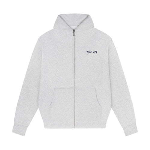 cozy essential zip hoodie